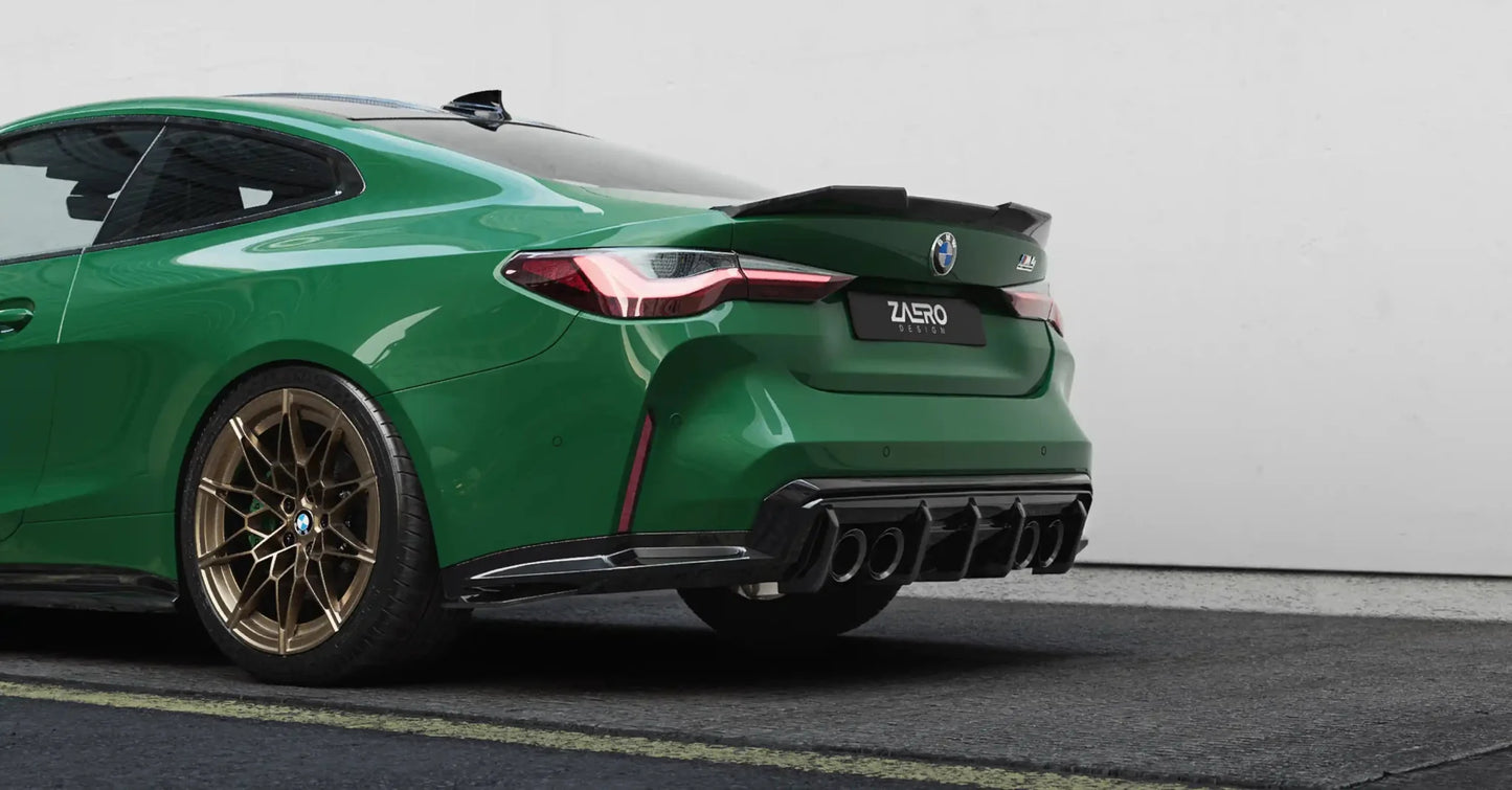 BMW M4 G82 EVO - S Gloss Black Rear Spoiler Lip by ZAERO (2021+) - Evolve Automotive