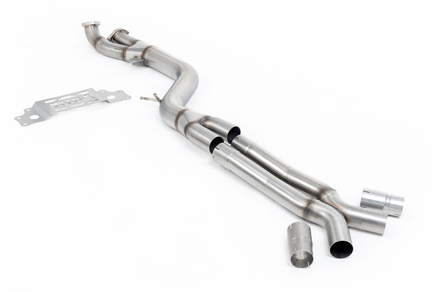 Milltek OPF/GPF Non Resonated Bypass Single Pipe With X Pipe For Milltek System - BMW G87 M2 (OPF/GPF Models Only) - Evolve Automotive