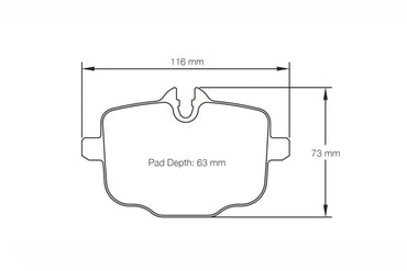 Pagid RSL29 Rear Brake Pads - BMW F10 M5 | F13 M6 - Evolve Automotive