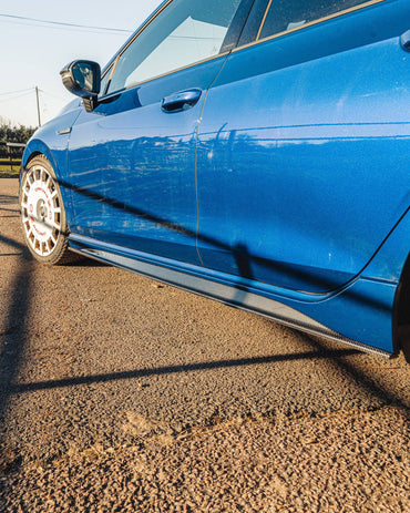 Volkswagen Golf R Mk8 Carbon Fibre ID - 01 Side Skirts (2020+) - Evolve Automotive