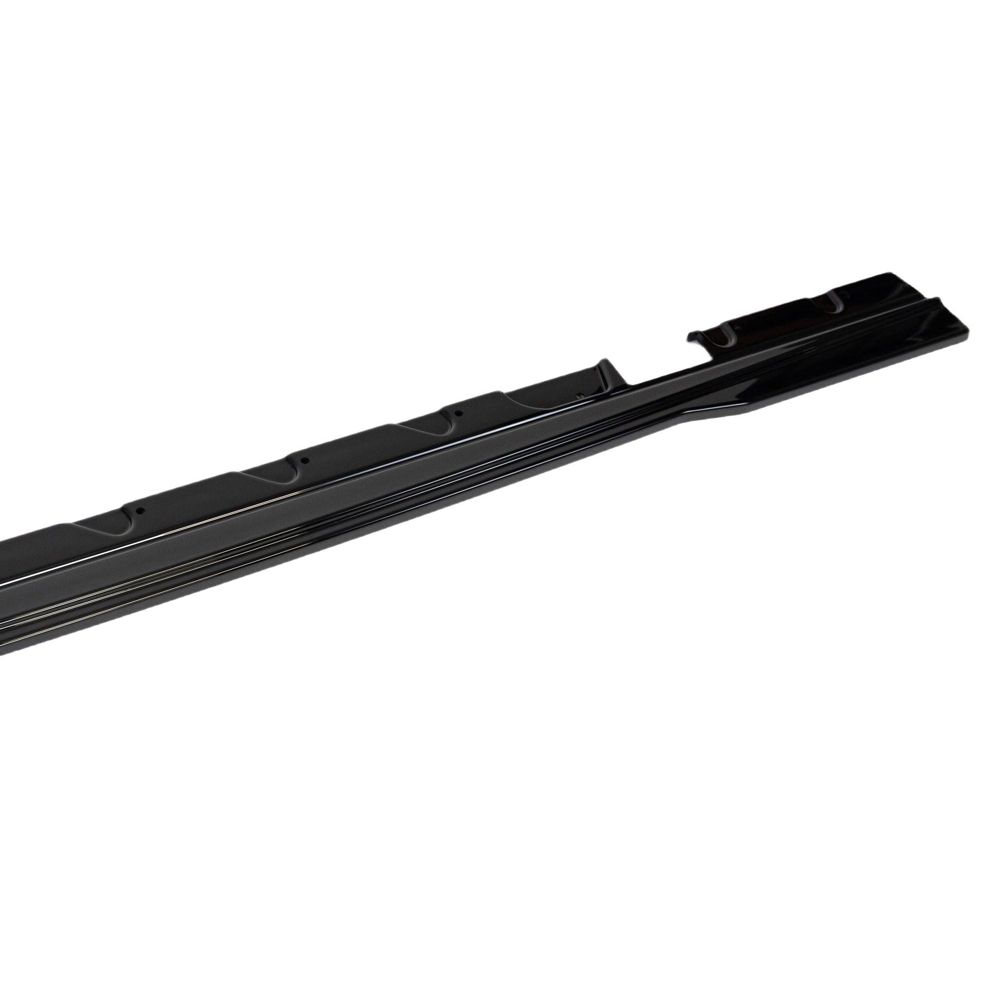 BMW 1 Series F20 F21 & 2 Series F22 EVO - 1 Gloss Black Side Skirts by ZAERO (2011 - 2019) - Evolve Automotive