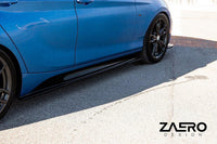 BMW 1 Series F20 F21 & 2 Series F22 EVO - 1 Gloss Black Side Skirts by ZAERO (2011 - 2019) - Evolve Automotive