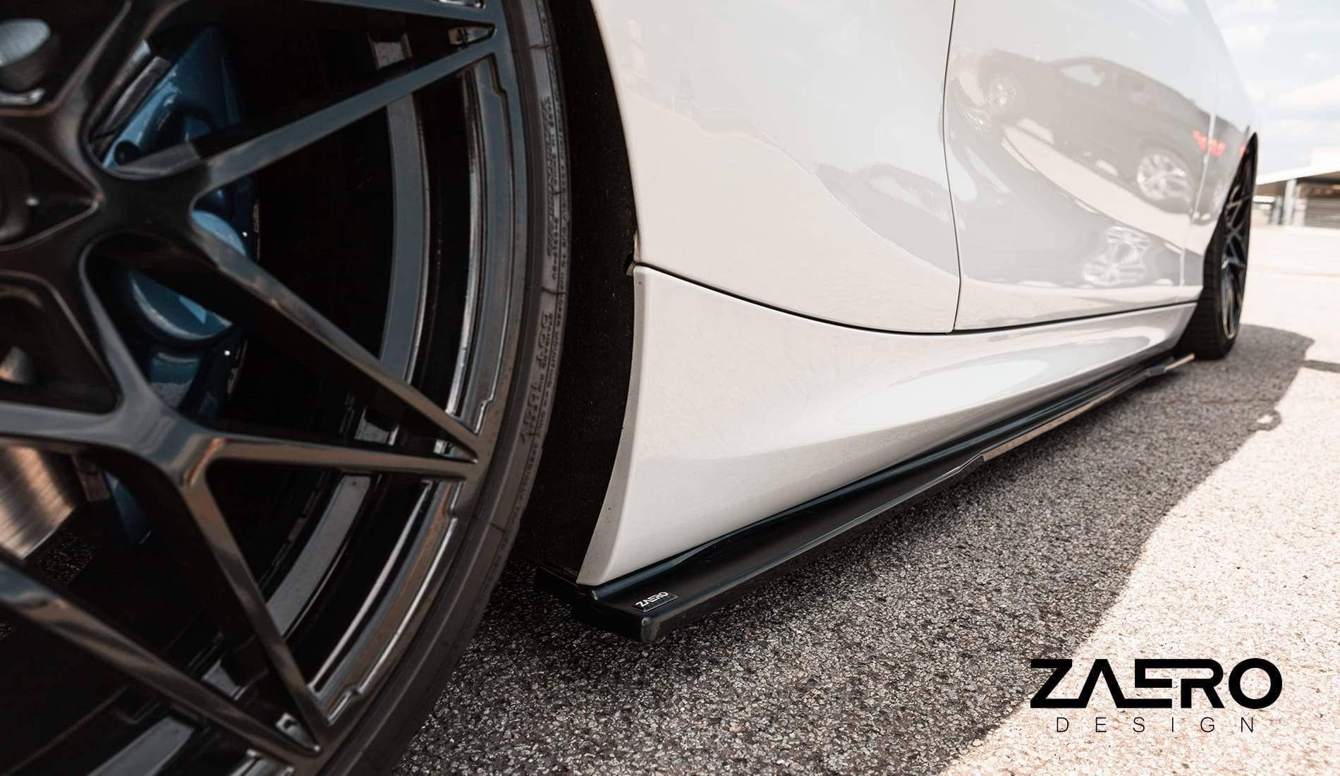 BMW 1 Series F20 F21 & 2 Series F22 EVO - 1 Gloss Black Side Skirts by ZAERO (2011 - 2019) - Evolve Automotive