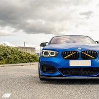 BMW 1 Series F20 F21 LCI EVO - 1 Gloss Black Front Splitter by ZAERO (2015 - 2019) - Evolve Automotive