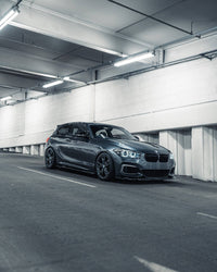 BMW 1 Series F20 F21 LCI EVO - 1 Gloss Black Front Splitter by ZAERO (2015 - 2019) - Evolve Automotive