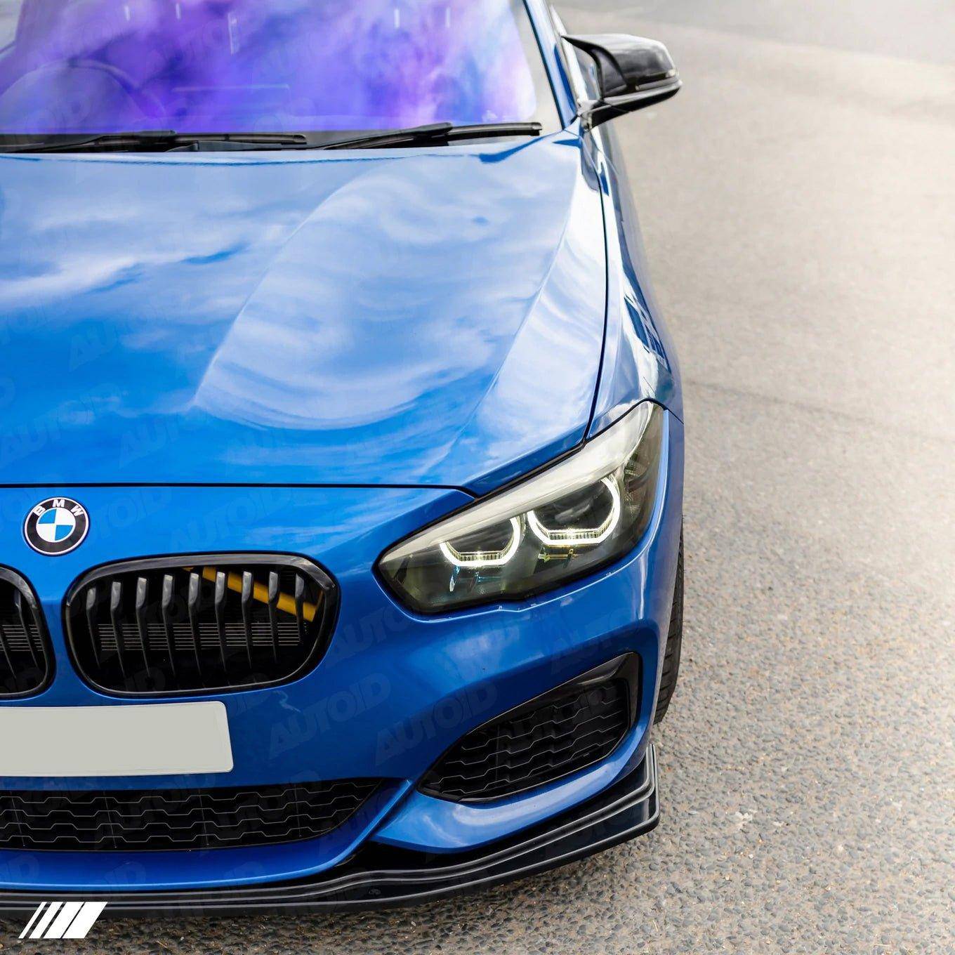 BMW 1 Series F20 F21 LCI EVO - 1 Gloss Black Front Splitter by ZAERO (2015 - 2019) - Evolve Automotive