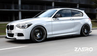 BMW 1 Series F20 Pre - LCI EVO - 1 Gloss Black Front Splitter by ZAERO (2011 - 2015) - Evolve Automotive