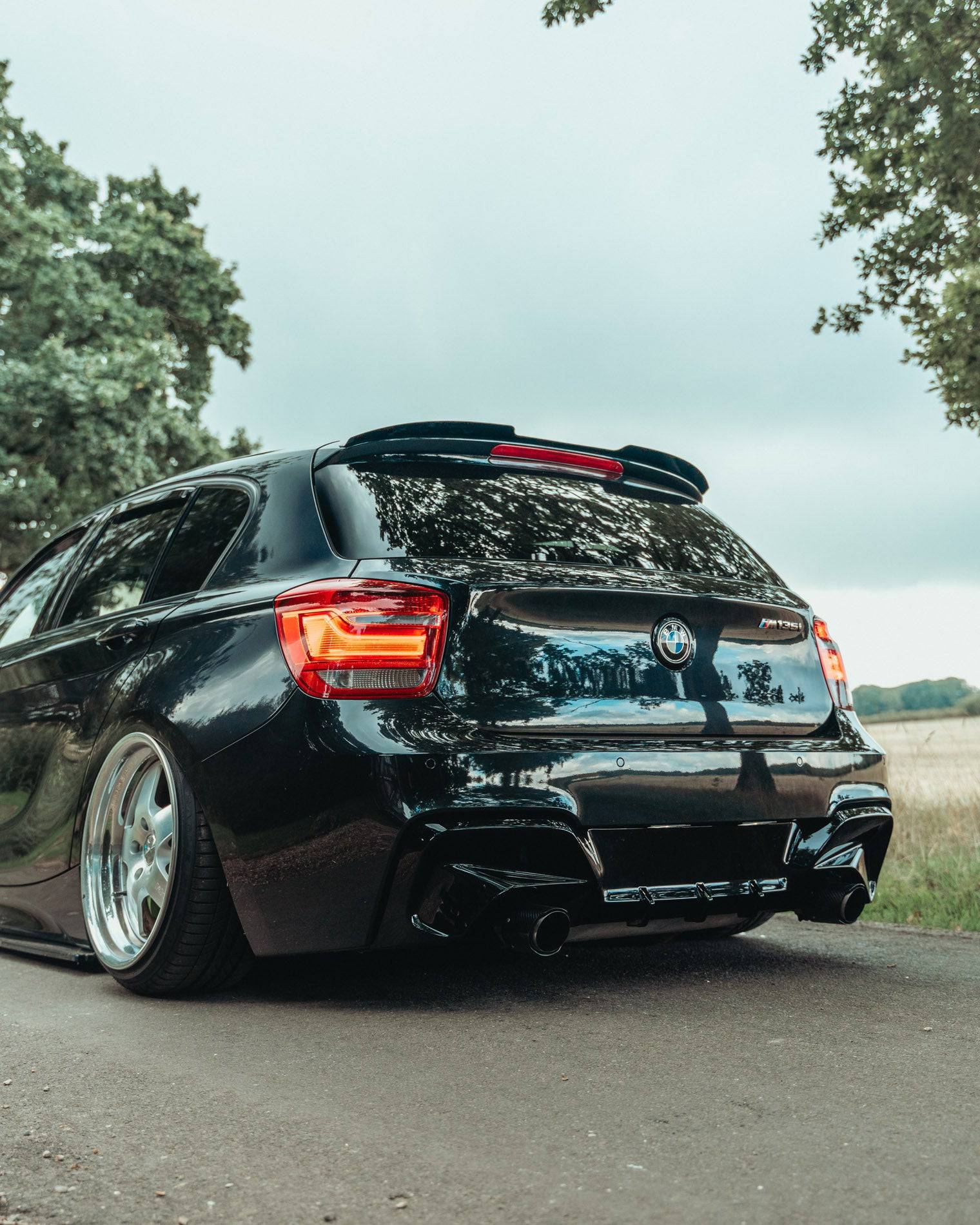 BMW 1 Series & M135i F20 F21 Pre - LCI EVO - 1 Gloss Black Rear Diffuser by ZAERO (2011 - 2015) - Evolve Automotive