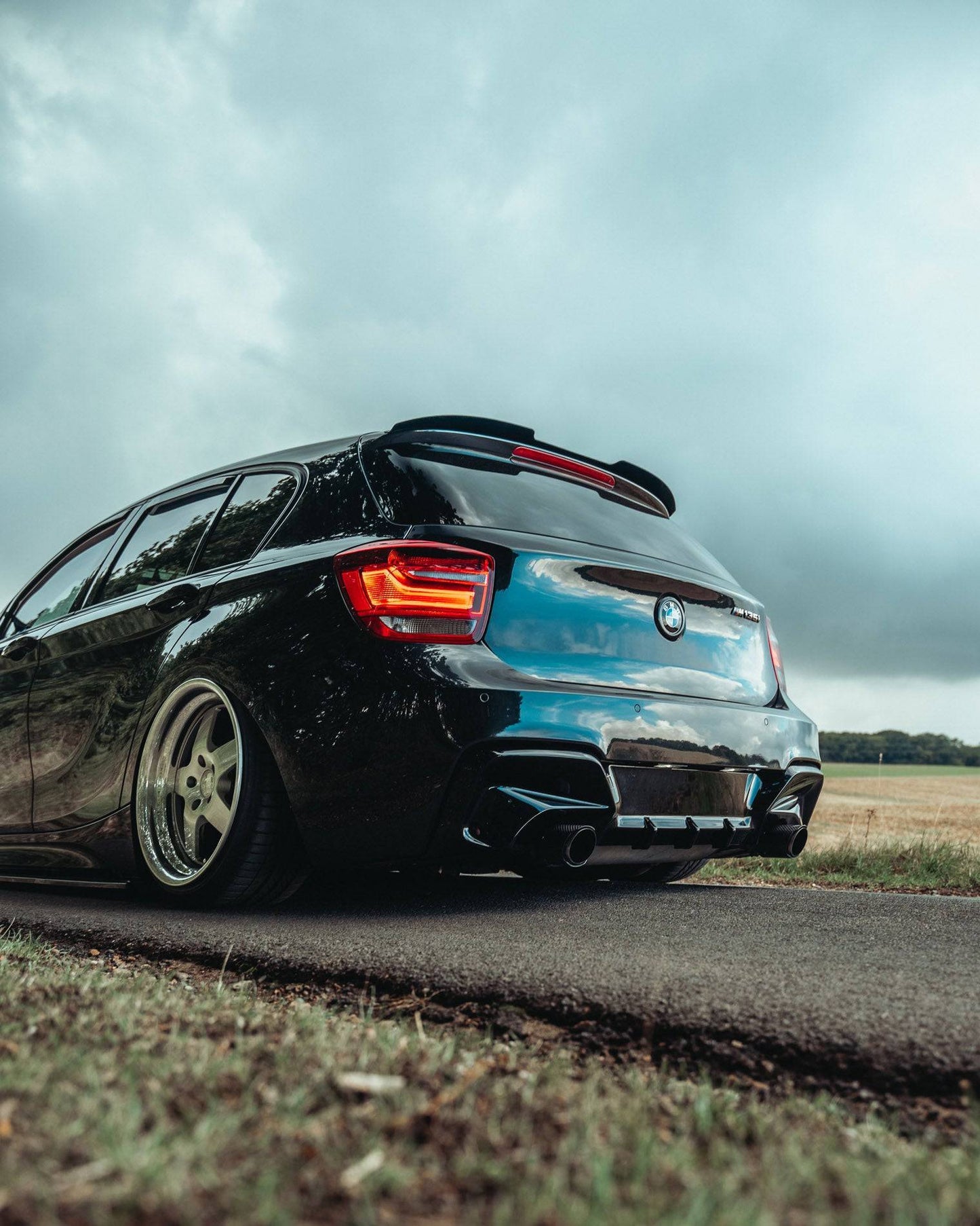 BMW 1 Series & M135i F20 F21 Pre - LCI EVO - 1 Gloss Black Rear Diffuser by ZAERO (2011 - 2015) - Evolve Automotive