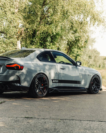 BMW 2 Series & M240i G42 Gloss Black Full Length Side Skirts (2021+) - Evolve Automotive