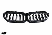 BMW 5 Series LCI G30 G31 Gloss Black Kidney Grilles (2020 - 2023) - Evolve Automotive
