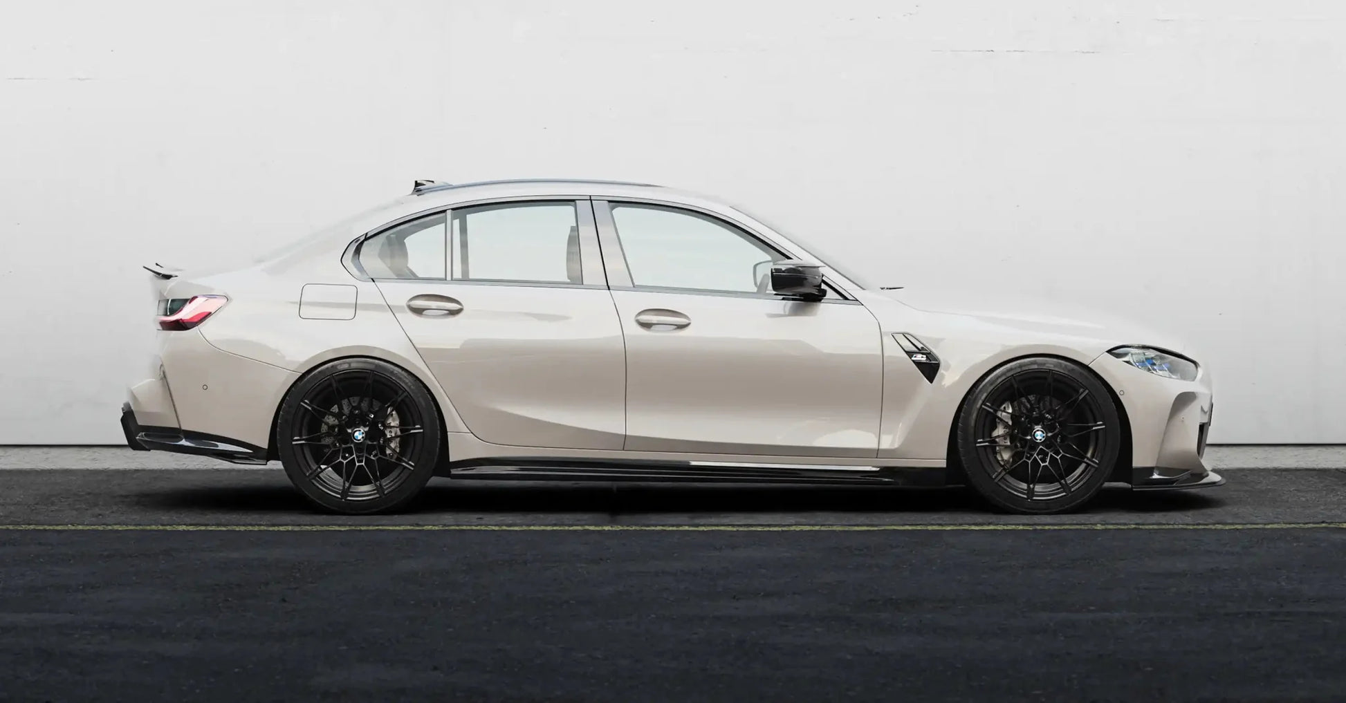 BMW M3 G80 G81 EVO - S Gloss Black Diffuser Extensions by ZAERO (2021+) - Evolve Automotive