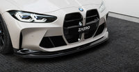 BMW M3 G80 G81 & M4 G82 G83 EVO - S Gloss Black Front Kidney Grilles by ZAERO (2021+) - Evolve Automotive