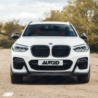 BMW X3 G01 & X4 G02 Pre - LCI Carbon Fibre Competition Front Splitter (2017 - 2021) - Evolve Automotive