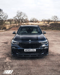 Carbon Fibre Competition Front Splitter for BMW X5 (2018+, G05) - Evolve Automotive