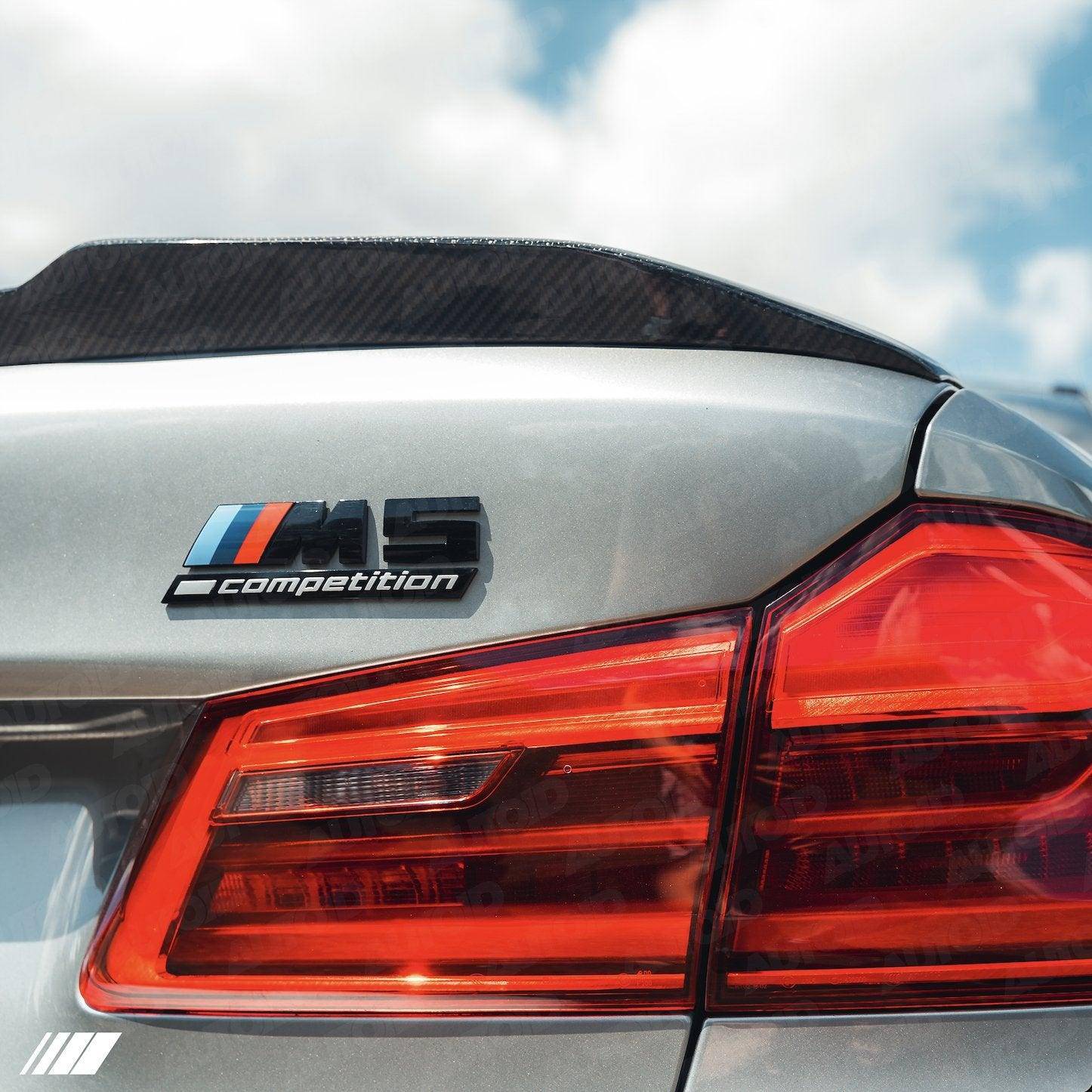 Carbon Fibre CS Rear Spoiler for BMW 5 Series & M5 (2017 - 2023, G30 F90) - Evolve Automotive