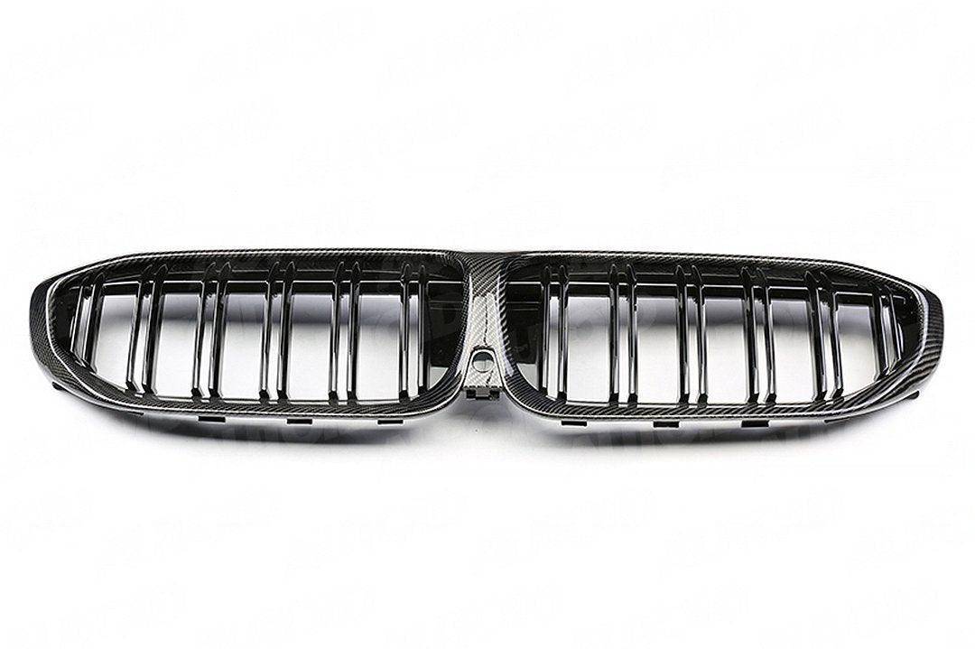 Carbon Fibre Double Slat Kidney Grilles for BMW 3 Series Pre - LCI (2019 - 2023, G20 G21) - Evolve Automotive