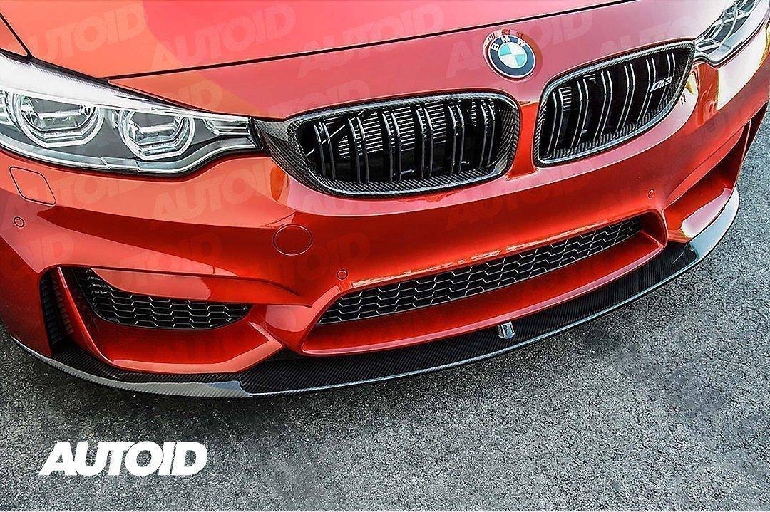 Carbon Fibre Double Slat Kidney Grilles for BMW 4 Series, M3 & M4 (2014 - 2020, F32 F33 F80 F82 F83) - Evolve Automotive