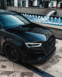 Carbon Fibre Front Splitter for Audi RS3 (2017 - 2020, 8V LCI) - Evolve Automotive