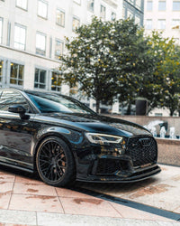 Carbon Fibre Front Splitter for Audi RS3 (2017 - 2020, 8V LCI) - Evolve Automotive