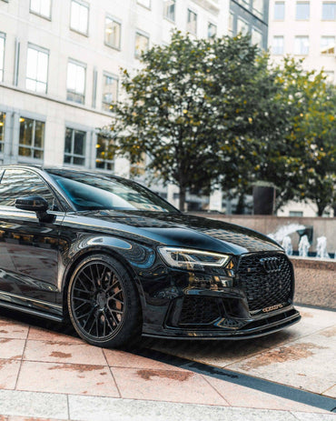 Carbon Fibre Front Splitter for Audi RS3 (2017 - 2020, 8V LCI) - Evolve Automotive