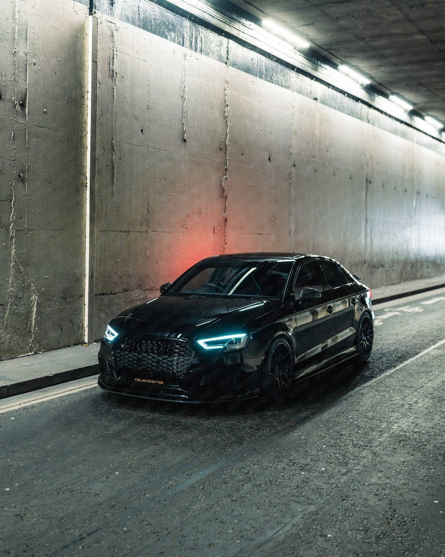 Carbon Fibre Front Splitter for Audi RS3 (2017 - 2020, 8V LCI) - Evolve Automotive