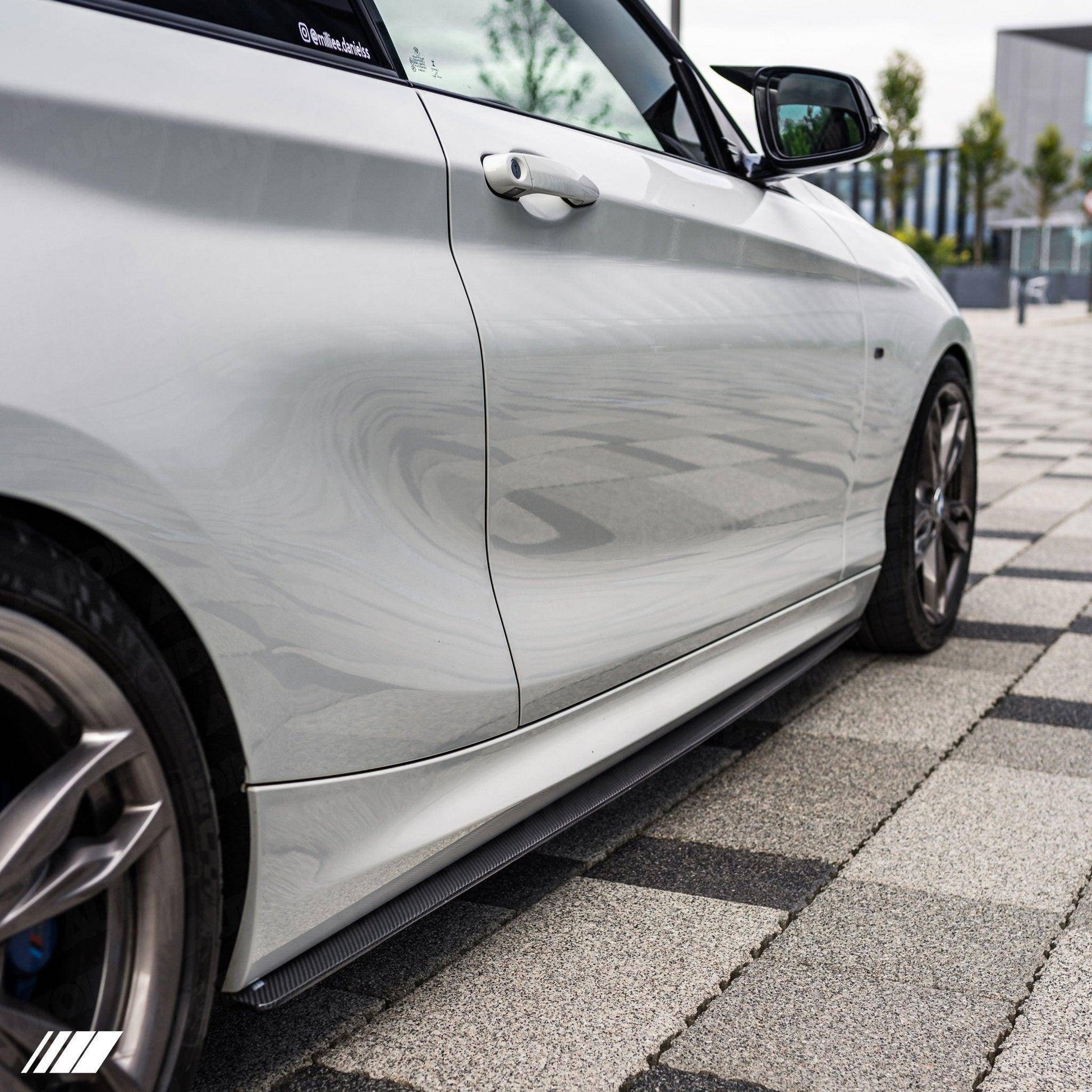 Carbon Fibre Performance Side Skirts for BMW 1 Series & 2 Series (2014 - 2020, F20 F21 F22 F23) - Evolve Automotive