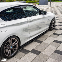 Carbon Fibre Performance Side Skirts for BMW 1 Series & 2 Series (2014 - 2020, F20 F21 F22 F23) - Evolve Automotive