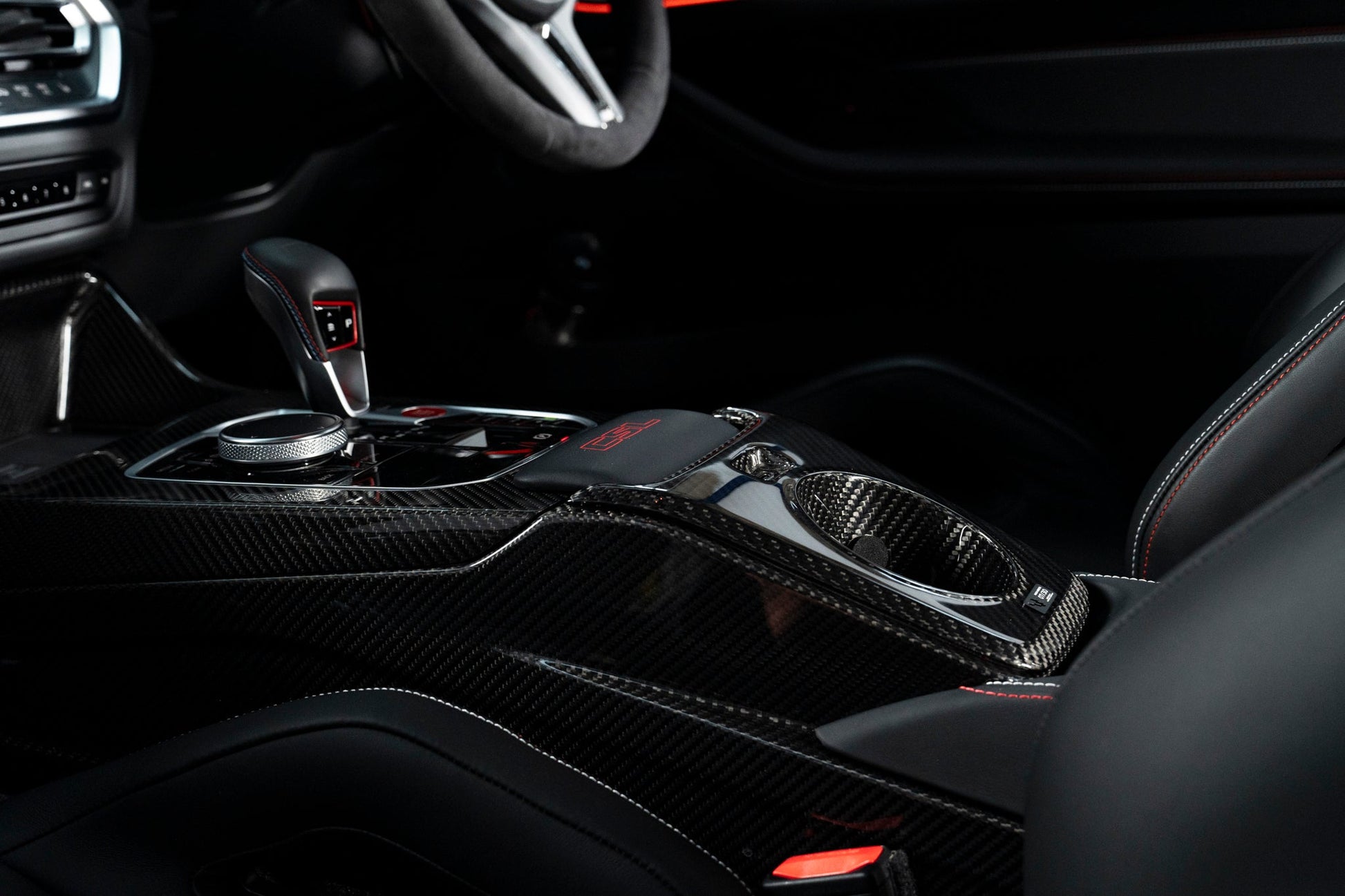G8x M3/M4 CS/CSL Carbon Fibre Cupholder - Vulcan Alpha - Evolve Automotive