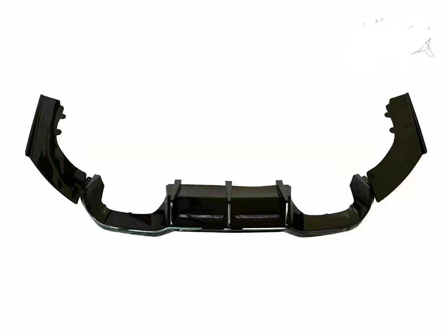 Gloss Black Competition Rear Diffuser for BMW M2 & M2 Competition (2015 - 2021, F87) - Evolve Automotive