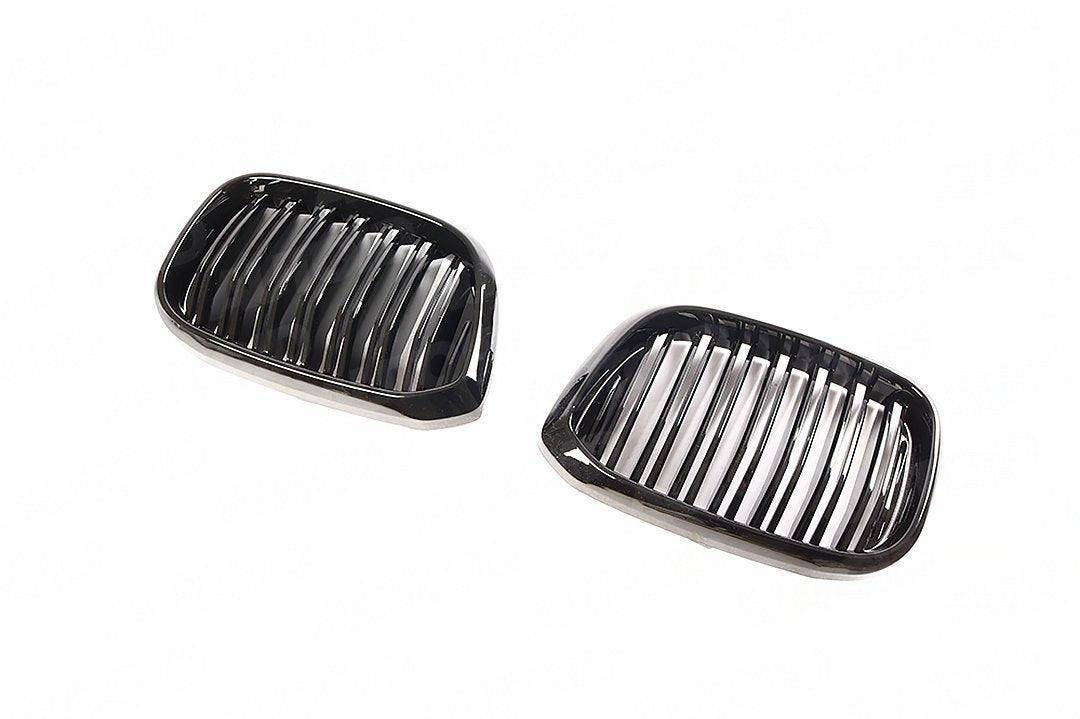 Gloss Black Kidney Grilles for BMW X3 & X4 (2019 - 2022, G01 G02) - Evolve Automotive