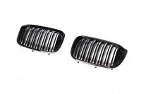 Gloss Black Kidney Grilles for BMW X3 & X4 (2019 - 2022, G01 G02) - Evolve Automotive