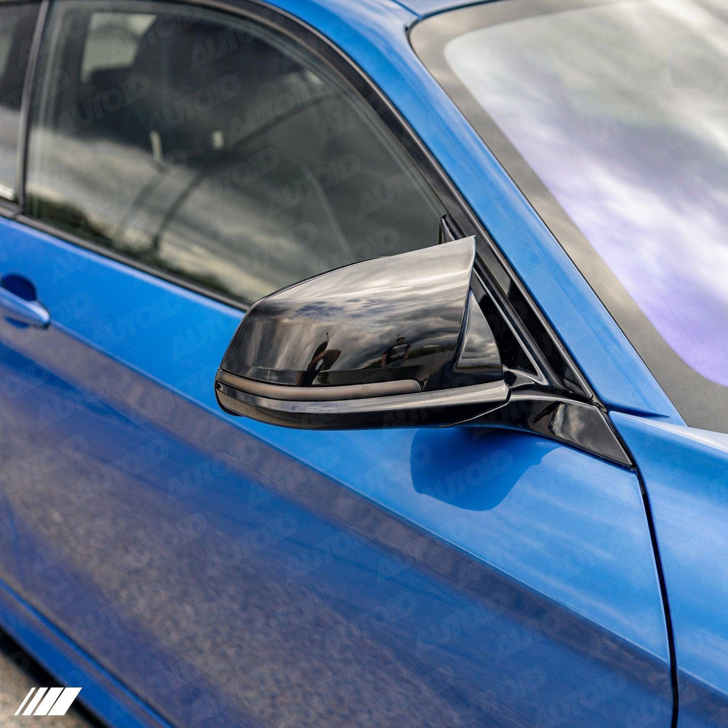 Gloss Black M Style Wing Mirror Covers for BMW (2012 - 2019, F20 F21 F22 F30 F32 F87) - Evolve Automotive