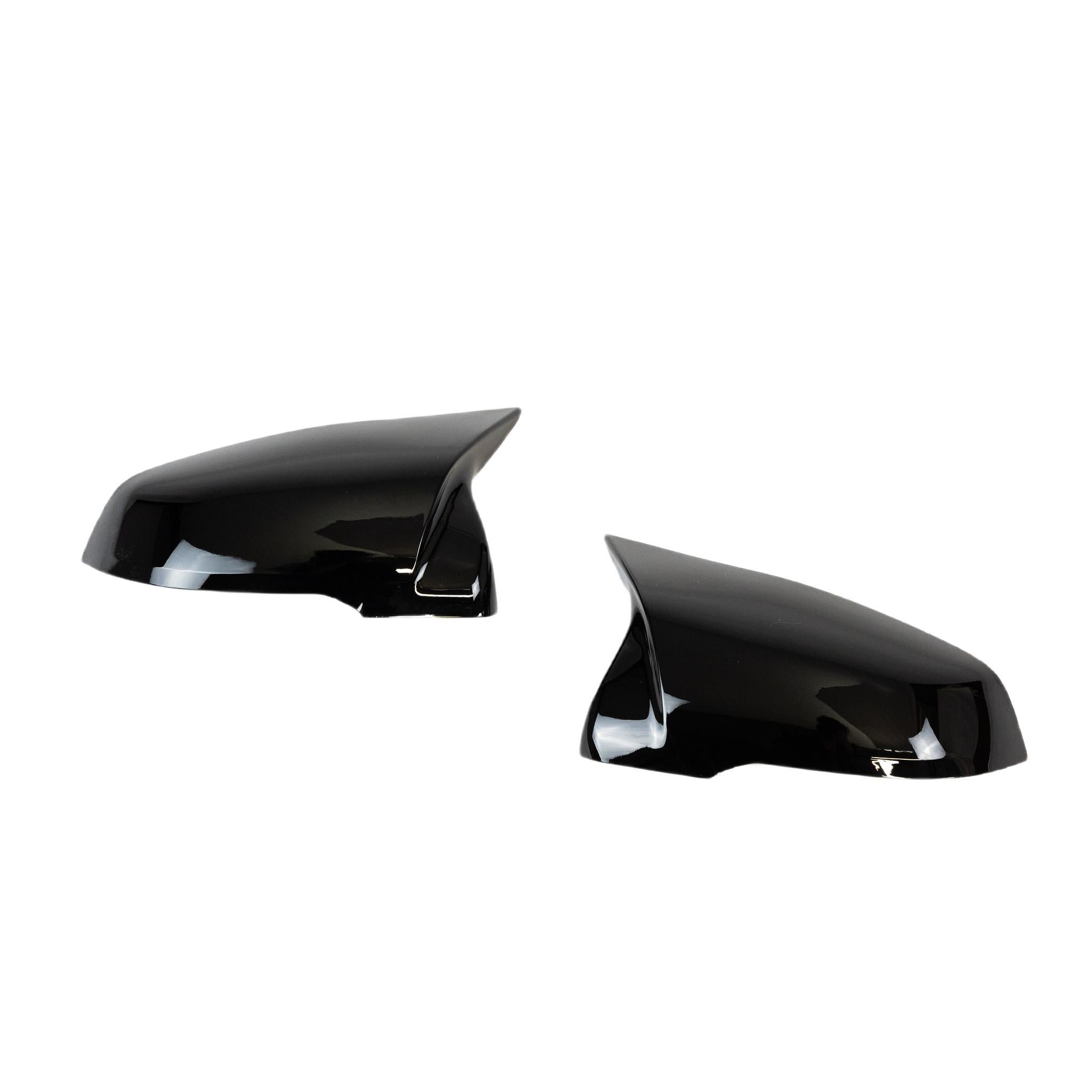 Gloss Black M Style Wing Mirror Covers for BMW & Supra (2019+, F40 F44 G29 J29) - Evolve Automotive