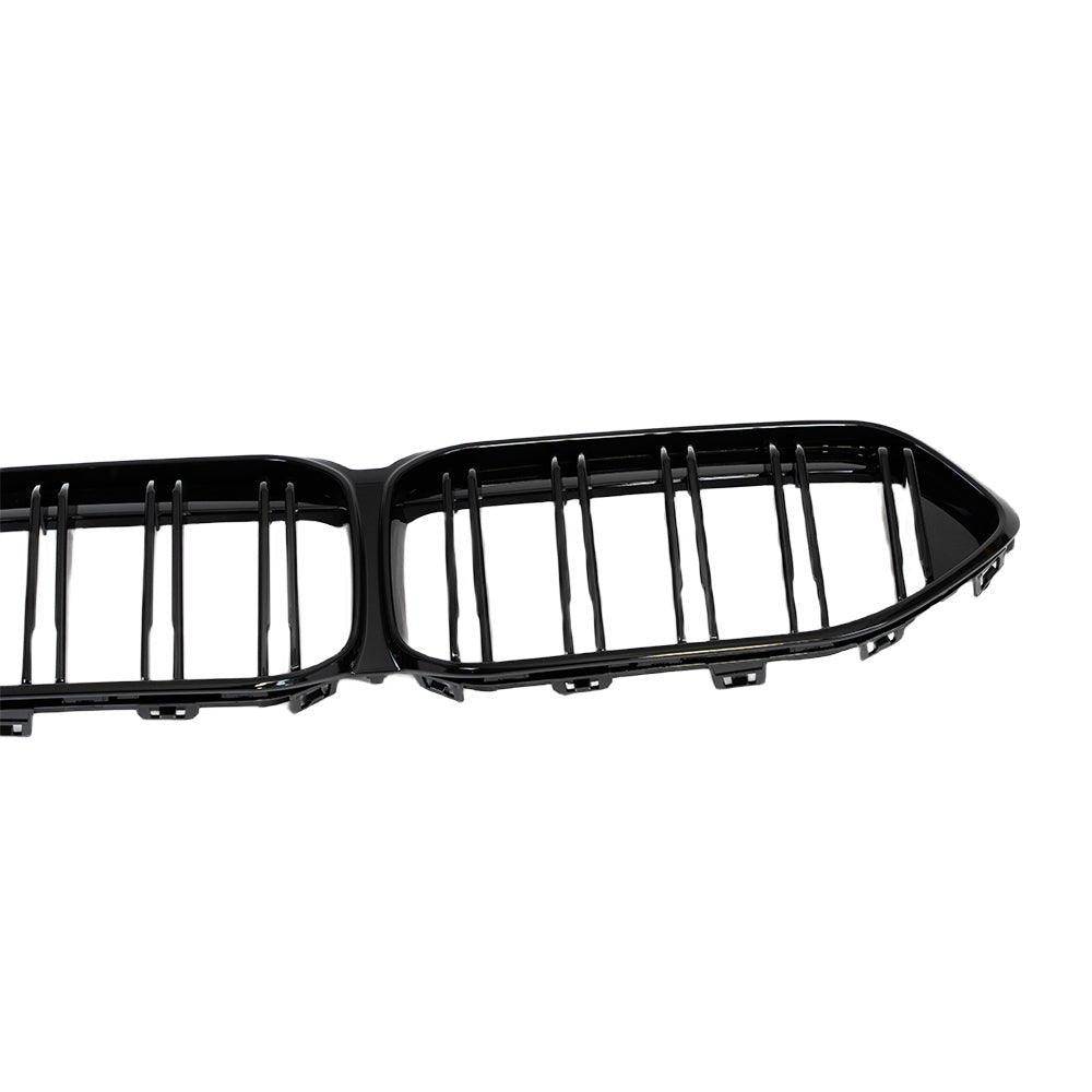 Gloss Black Slatted Front Grille for BMW 2 Series & M235i (2020 - 2024, F44) - Evolve Automotive