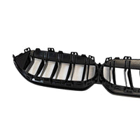 Gloss Black Slatted Front Grille for BMW 2 Series & M235i (2020 - 2024, F44) - Evolve Automotive