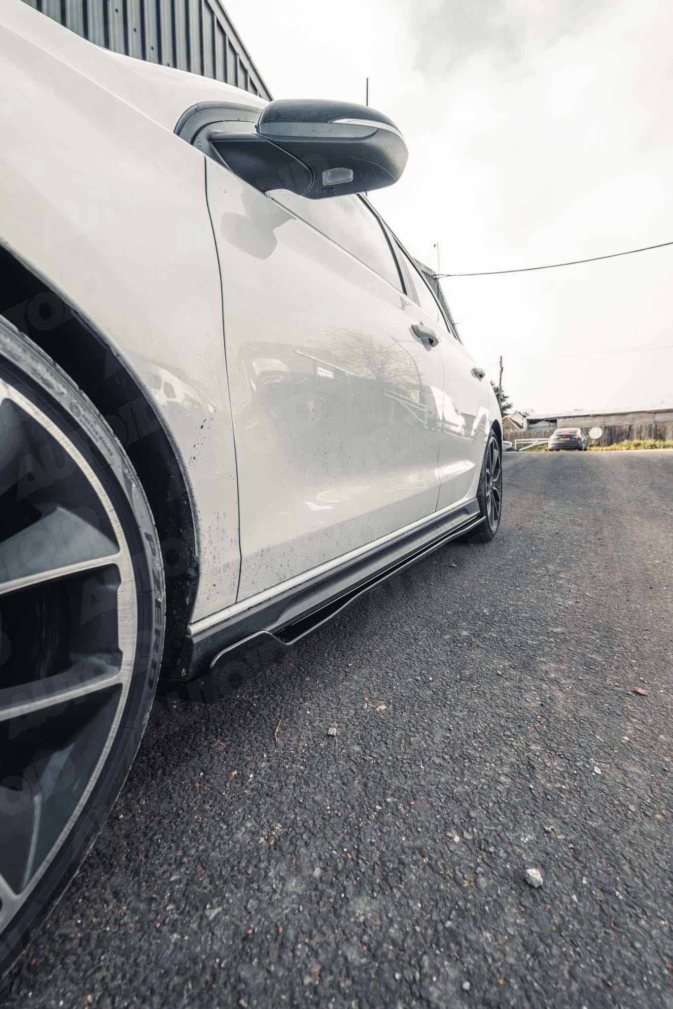 Hyundai i30 N EVO - 1 Gloss Black Side Skirts by ZAERO (2018+) - Evolve Automotive