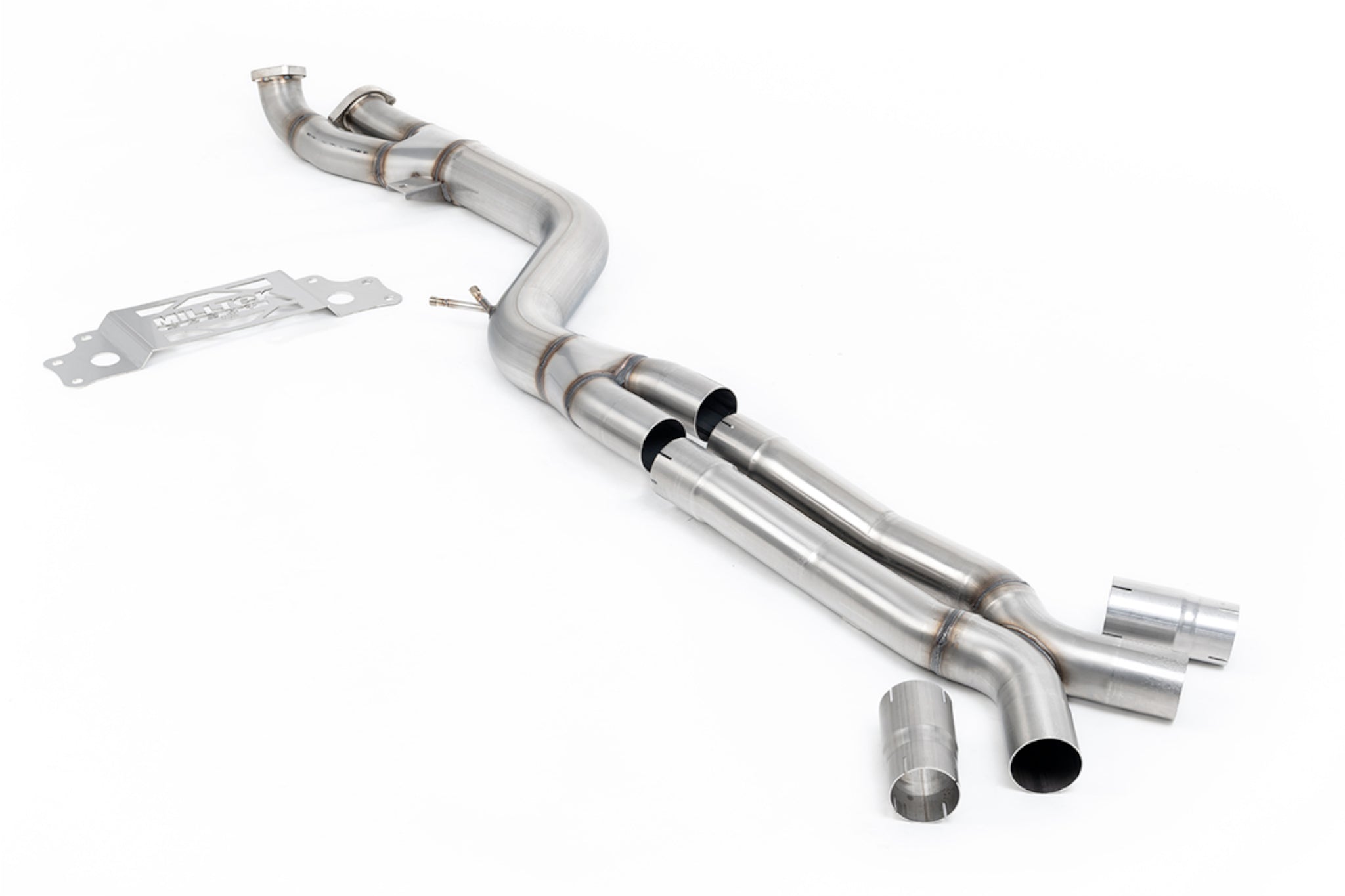 Milltek OPF/GPF Non Resonated Bypass Single Pipe With X Pipe For Milltek System - BMW G87 M2 (OPF/GPF Models Only) - Evolve Automotive