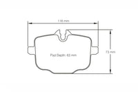 Pagid RSL29 Rear Brake Pads - BMW F10 M5 | F13 M6 - Evolve Automotive