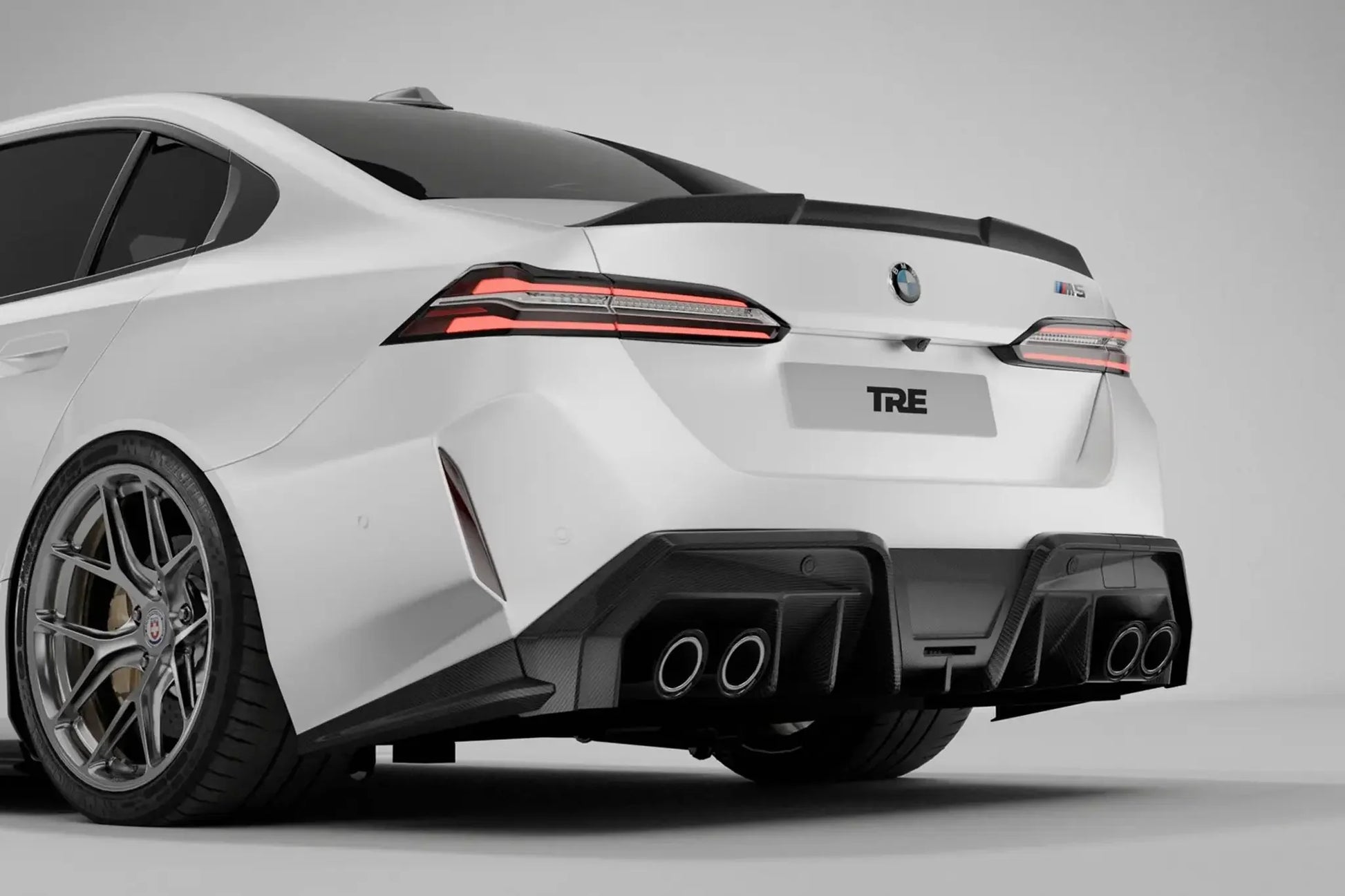 TRE Pre - Preg Carbon Fibre PR - 1 Rear Spoiler - BMW G90 M5 | G60 5 Series - Evolve Automotive