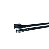 VW Golf, Golf GTI & Golf R Mk7 / Mk7.5 EVO - 1 Gloss Black Side Skirts by ZAERO (2014 - 2020) - Evolve Automotive