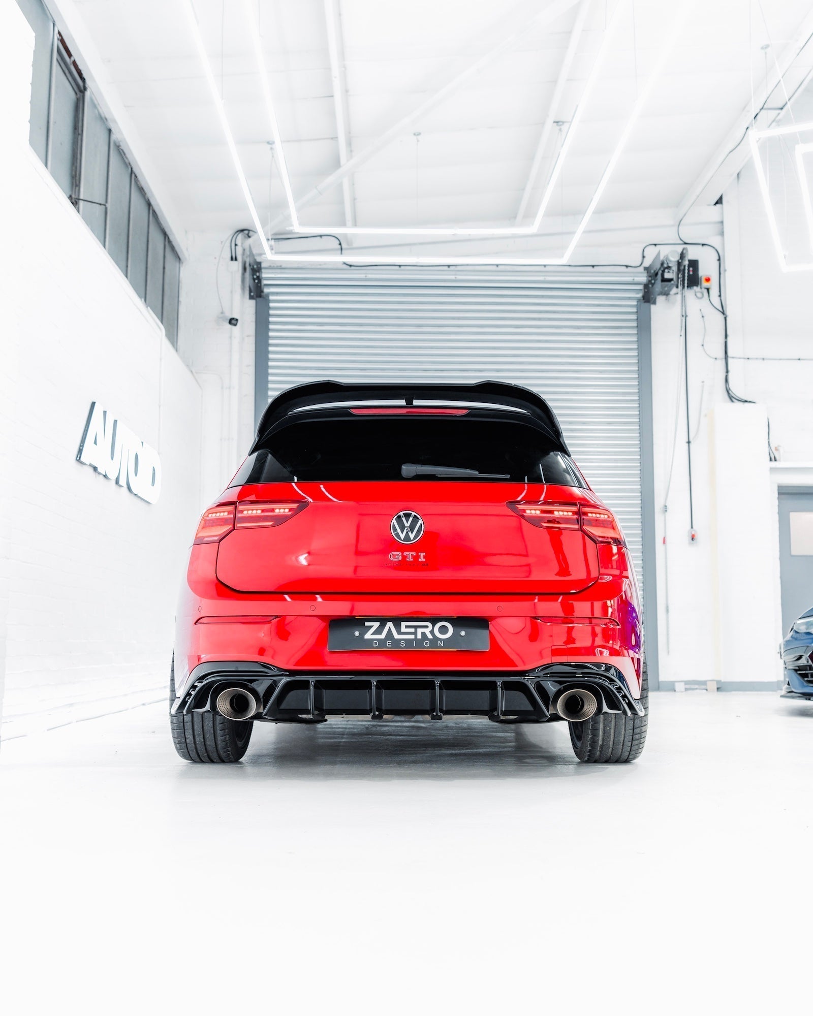 VW Golf GTI Clubsport & Golf R Mk8 EVO - 1 Gloss Black Rear Spoiler by ZAERO (2020+) - Evolve Automotive