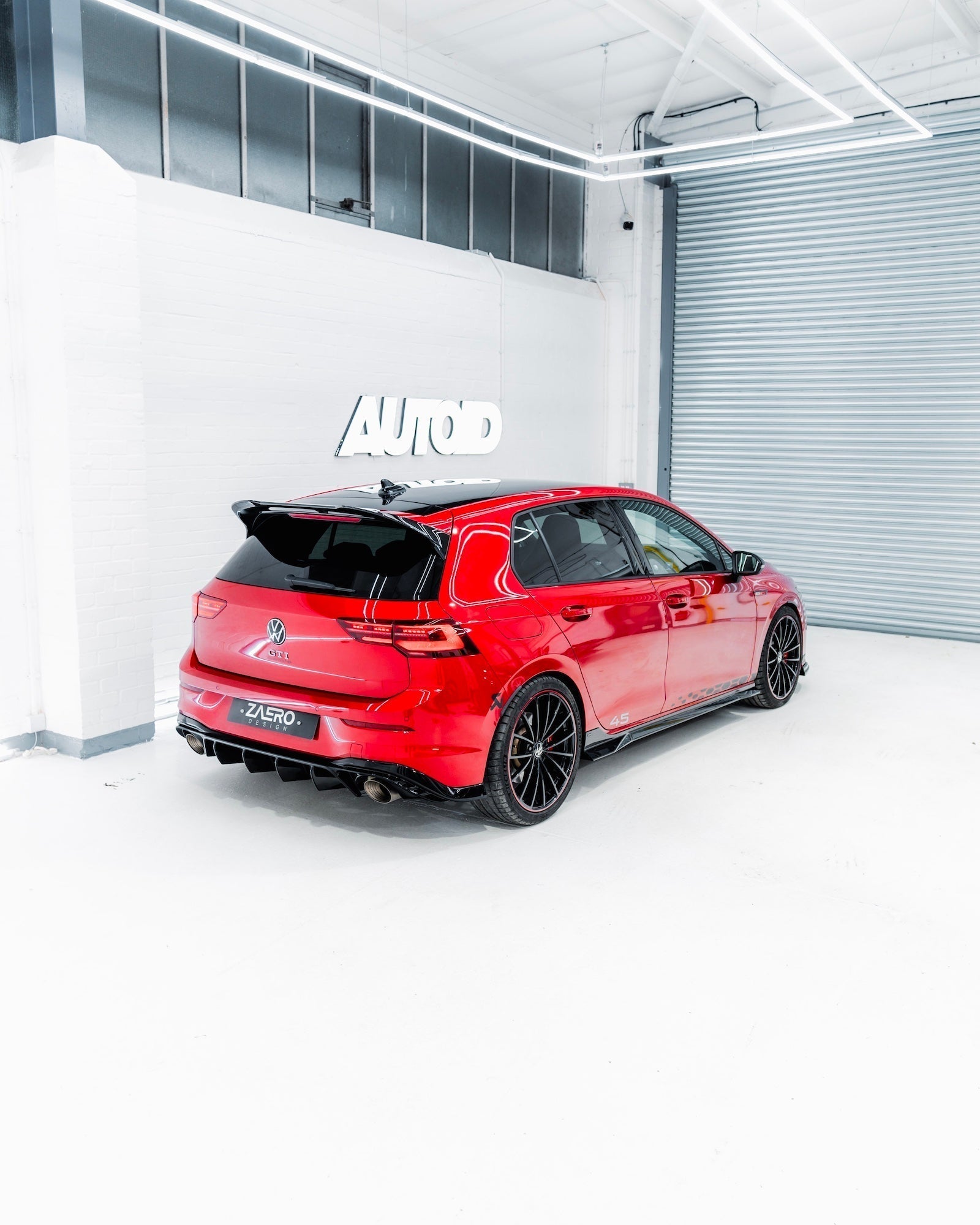 VW Golf GTI Clubsport & Golf R Mk8 EVO - 1 Gloss Black Rear Spoiler by ZAERO (2020+) - Evolve Automotive