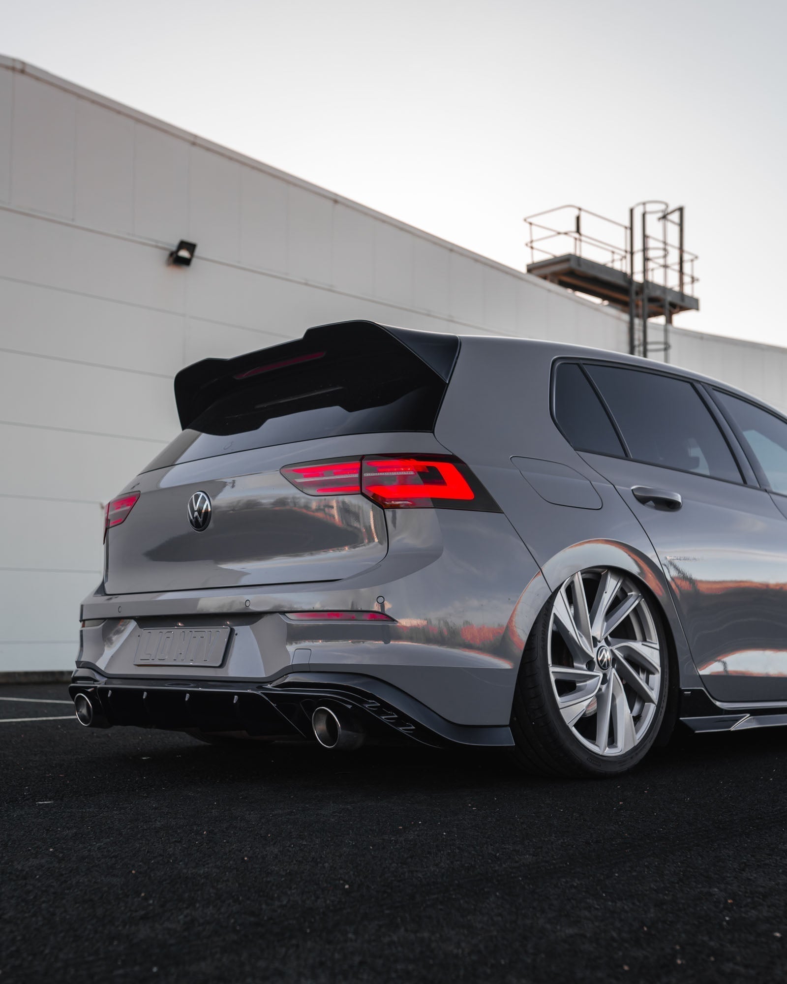 VW Golf R - Line / GTI / R / GTD / GTE Mk8 & Mk8.5 EVO - 1 Gloss Black Rear Spoiler by ZAERO (2020+) - Evolve Automotive