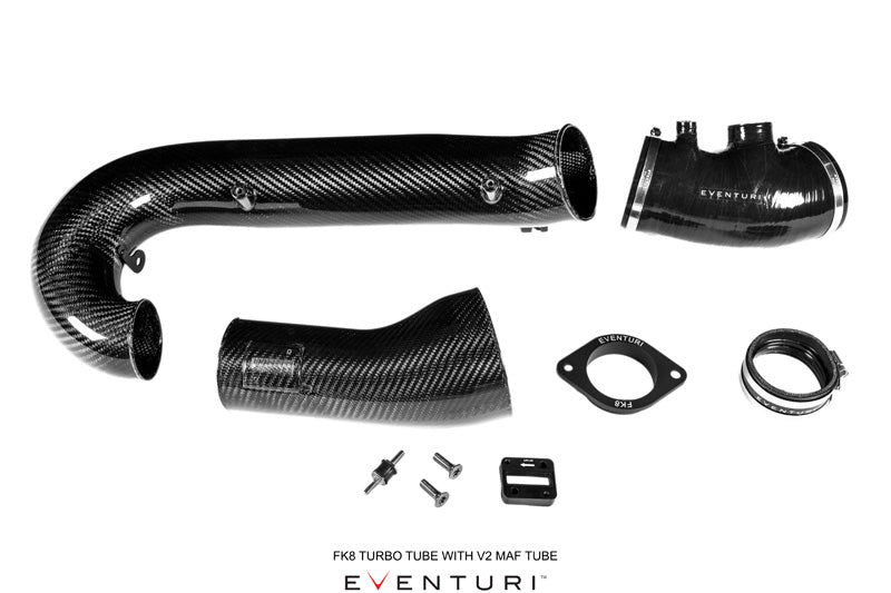 Eventuri Carbon Fibre Turbo Tube - Honda Civic Type R FK8 - Evolve Automotive